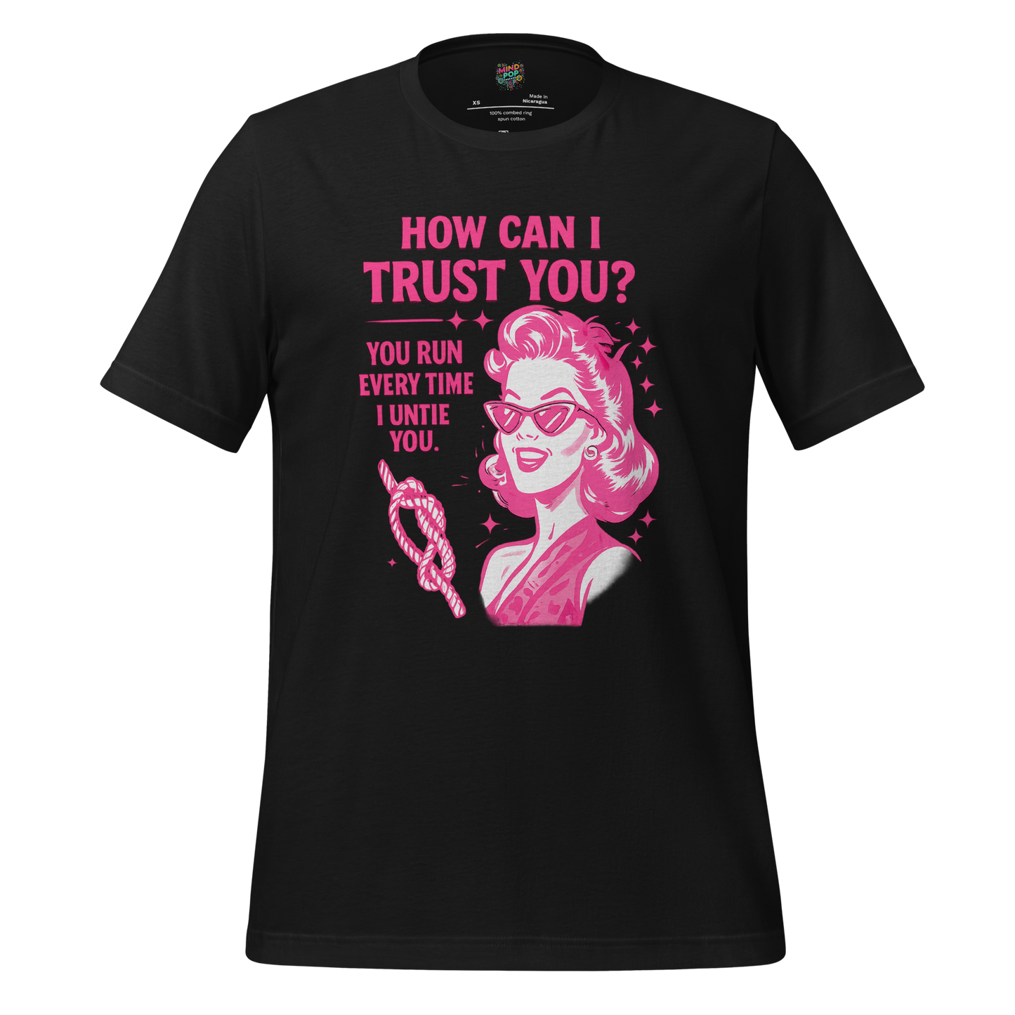 How Can I Trust You Shirt – Retro Sarcastic Graphic Tee Vintage Black