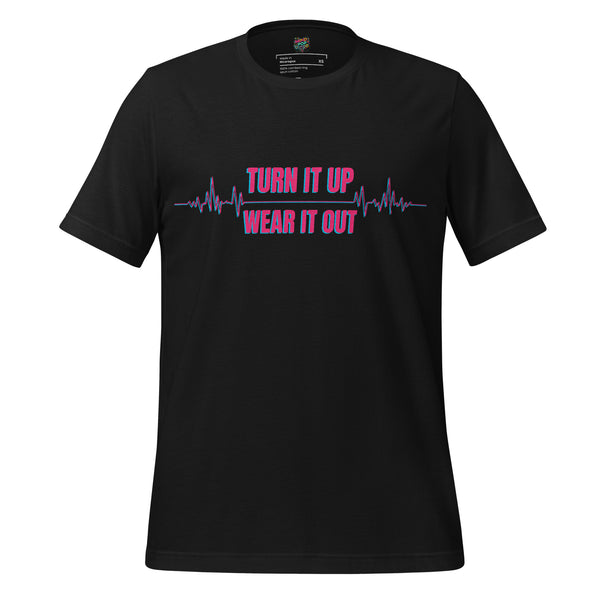 Turn It Up Wear It Out Shirt, Music Lover Tee - tshirt - MPopTop - Vintage Black - 2XL - 2634452_21598