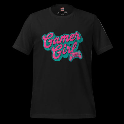Gamer Girl in retro bubble letters Game Over Gear
