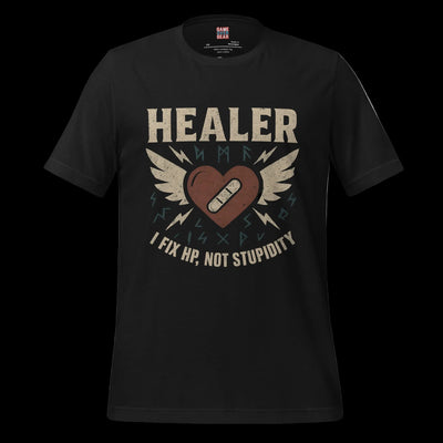 Biker Style Arcane HEALER postion video game shirt Game Over Gear