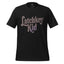 Kids T-shirt, vintage black, front graphic logo in distressed brown