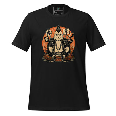 Enlightened Sit - in Punk Buddha 3 - way color - tshirt - MindPop Threads - Vintage Black - 2XL - 6243226_21598