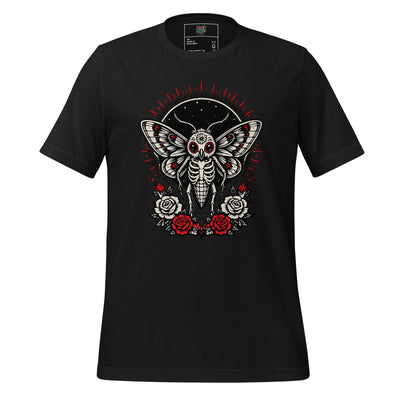 Death Moth Skeleton Gothic Tattoo Flash Tee - tshirt - MindPop Threads - Vintage Black - 2XL - 4402897_21598