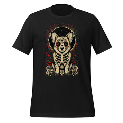 Sugar Skull Corg Graphic Tee - tshirt - MPopTop - Vintage Black - 2XL - 5489253_21598