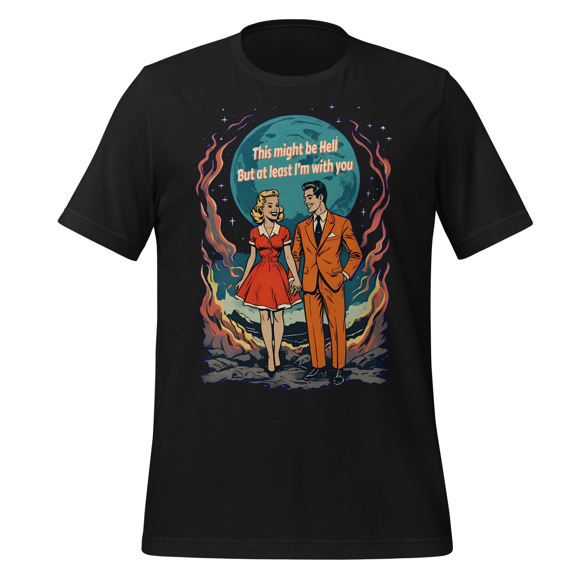 Dark Romance Graphic Tee in Vintage Black