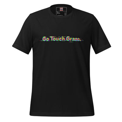 Go Touch Grass gamer tee in Vintage Black