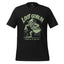 A black short-sleeve crewneck t-shirt featuring a green graphic of a goblin holding a sack, with the text 'LOOT GOBLIN' above and 'Catch me if you can' below.