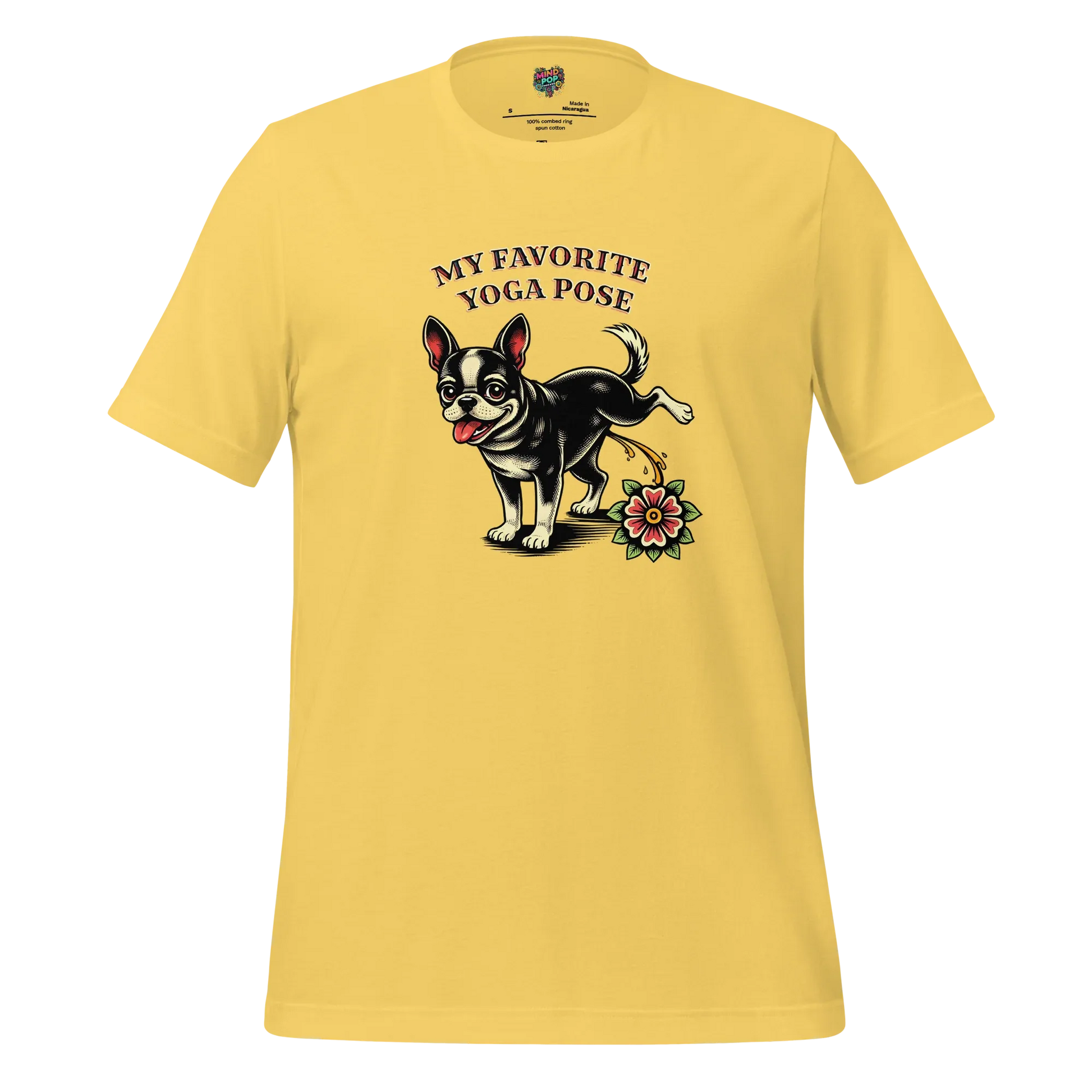 My Favorite Yoga Pose is Three-Legged Dog Shirt Yellow
