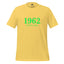 1962 Chicago Shirt – Minimalist River Green St Patrick’s Day Graphic Tee Yellow