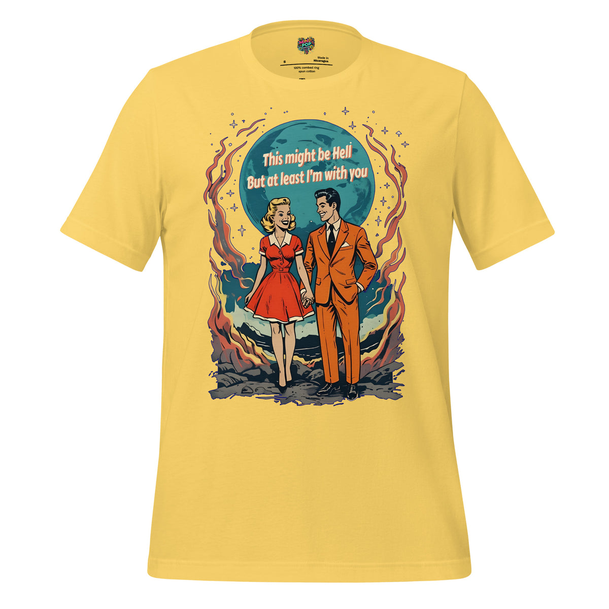 Dark Romance Graphic Tee in Yellow