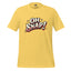 Yellow graphic statement T-shirt with bold "OH SNAP!" typography