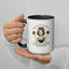 Coffee Is My Antipsychotic Mug with Color Inside - accessories - MindPop Threads - Black - 15 oz - 3240552_17196