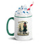 Grumblings mug in Dark green