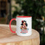 Perk Up Buttercup mug in Red, 11 oz