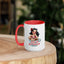 Perk Up Buttercup mug in Red, 15 oz