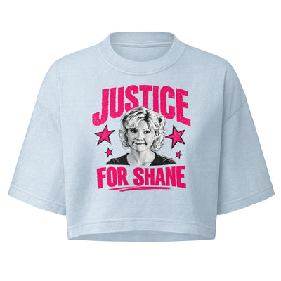 Justice for Shane Gilmore Girls Crop Top in Light Washed Denim