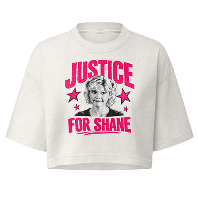 Justice for Shane Gilmore Girls Crop Top in Vintage White